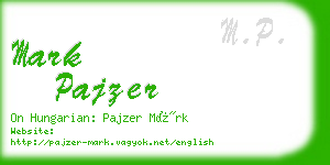 mark pajzer business card